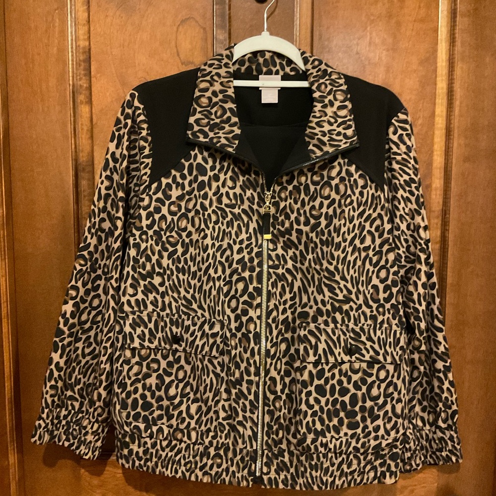 Chico’s Leopard Print Jacket